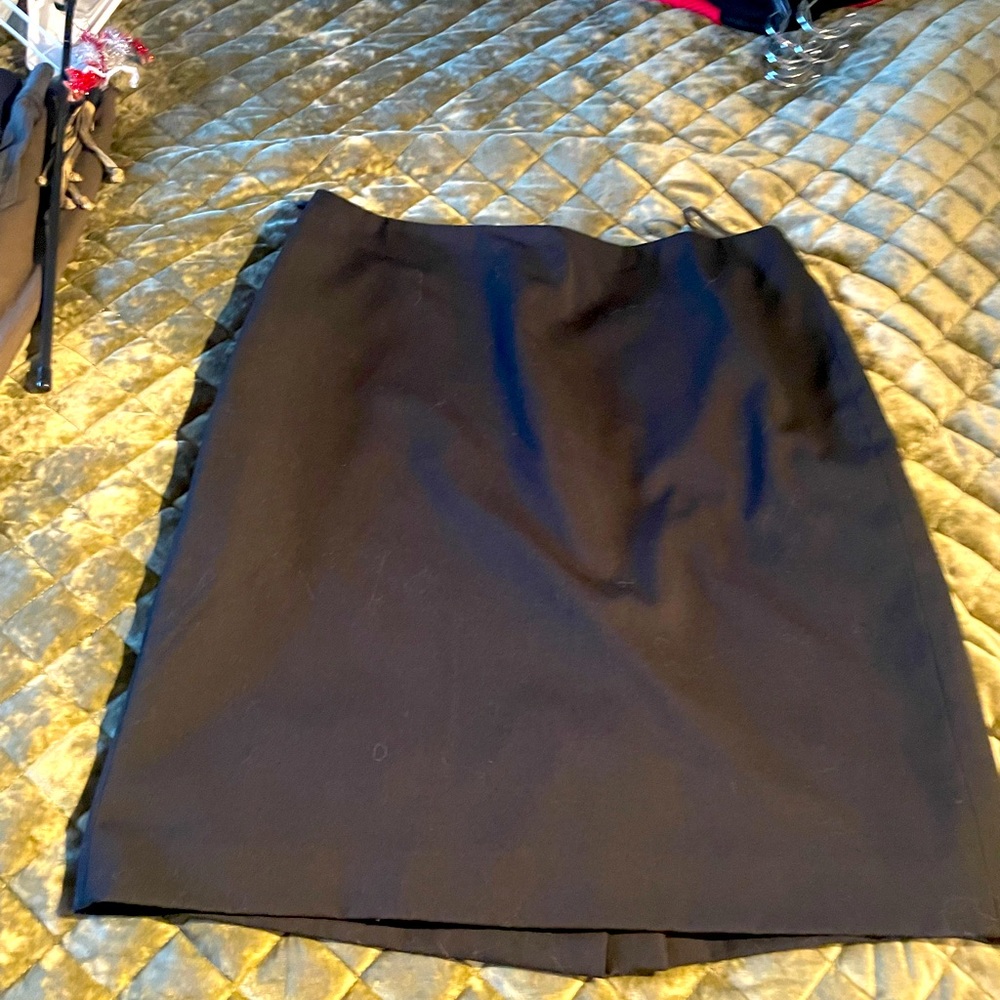 22” Anne Klein black lined skirt. Lightweight, professional.